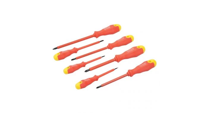 Silverline 993043 Tournevis isolés à manche caoutchouté, 7 pcs - 7 pcs 3 Silverline 993043 Tournevis isolés à manche caoutchouté, 7 pcs - 7 pcs