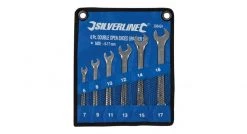 Silverline 380424 Clés à fourche doubles, 6 pcs - 6 - 17 mm