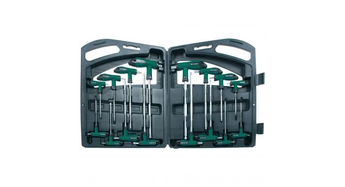 Brüder Mannesmann 18190 Jeu de tournevis avec manche en T - torx / six pans - (16pcs) 3 Brüder Mannesmann 18190 Jeu de tournevis avec manche en T - torx / six pans - (16pcs)