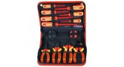 Brüder Mannesmann 11214 Jeu d'outils VDE en étui - (14pcs)