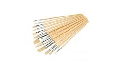 Silverline 282606 Pinceaux d'artiste, 12 pcs - Pointes assorties