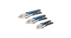 Silverline 675268 Pinces autobloquantes poignées caoutchoutées, 3 pcs - 3 pcs