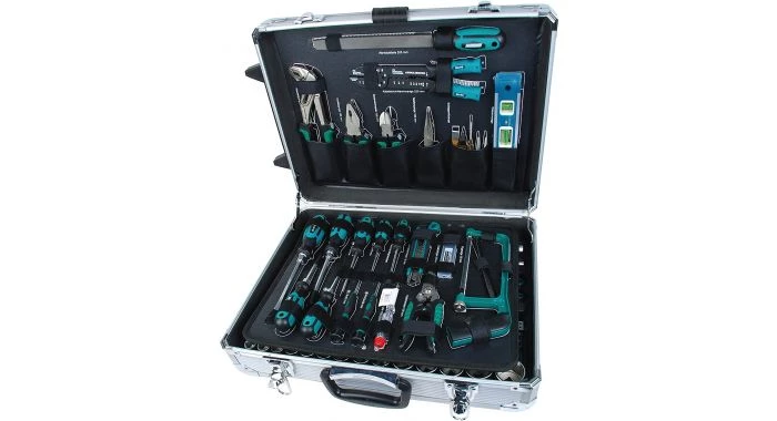 Brüder Mannesmann 29077 - Boîte à outils (159pcs) dans mallette 4 Brüder Mannesmann 29077 - Boîte à outils (159pcs) dans mallette – Image 2